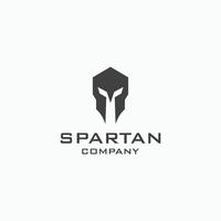 modelo de design de ícone de logotipo espartano - vetor