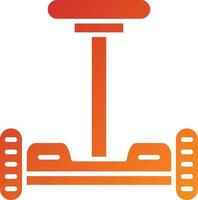 estilo de ícone do hoverboard vetor