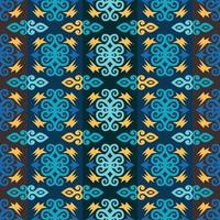 sem costura padrão de padrão de tecido indonésio pattern.traditional dayak.borneo padrão. inspiração de design vetorial. têxtil criativo para moda ou pano