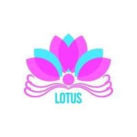 modelo de logotipo, vetor e símbolo com forma de flor de lótus