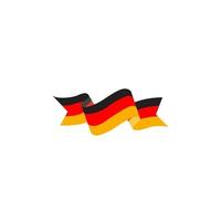 design de logotipo de ilustração vetorial de fundo de bandeira nacional alemanha vetor