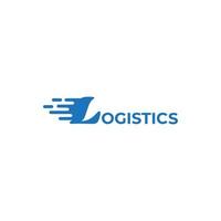 empresa de logística transporte seta entrega logotipo vetor símbolo minimalismo ilustração design