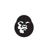 silhueta gorila mascote ícone logotipo vetor símbolo ilustração design