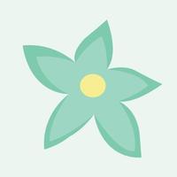 bela ilustração de flores para decorações. flor dos desenhos animados. vetor