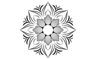 padrão floral mandala, elementos decorativos vintage vetor