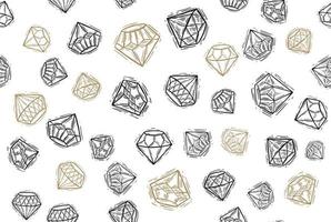 diamantes, estilo desenhado à mão, ilustração vetorial. vetor