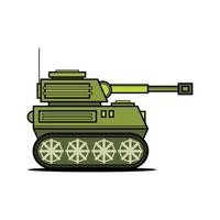 ilustração vetorial de tanque militar. vetor