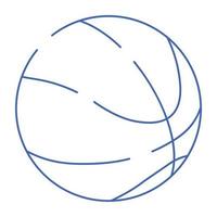 ícone isométrico fácil de usar de basquete vetor