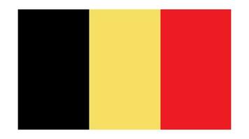 bandeira da Bélgica. dimensão e cores da proporção oficial. ilustração vetorial vetor
