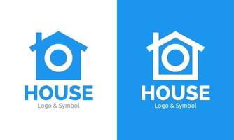 conjunto de modelo de vetor de logotipo de casa mínima. ilustração de ícone, sinal e símbolo em casa moderna