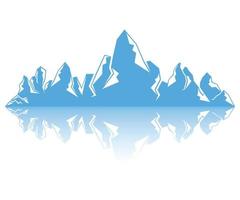 iceberg com ilustração de sombra