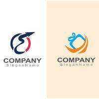 logotipo expresso logístico para design de empresa de negócios e entrega vetor