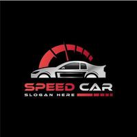 modelo de vetor de design de logotipo de esporte de carro de velocidade moderno