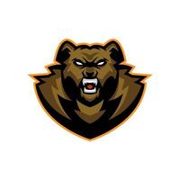 modelos de logotipo de esports de urso