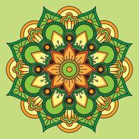 imprimir arte de mandala vetorial com estilo tradicional de ornamento vetor