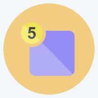 notificação de ícone. adequado para o símbolo de interface web. estilo plano. design simples editável. vetor de modelo de design. ilustração de símbolo simples