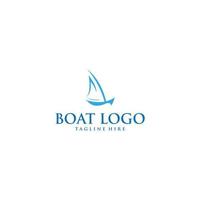 elemento de branding gráfico vetorial do modelo de design de logotipo de barco. vetor
