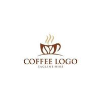 vetor de design de logotipo de café coffee