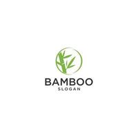 logotipo, etiqueta ou emblema do vetor com planta de bambu verde desenhada de mão em aquarela. conceito de spa e salão de beleza, massagem asiática, pacote de cosméticos, materiais para móveis.