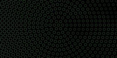 pano de fundo vector verde escuro com pontos.