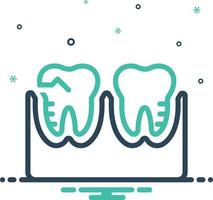 ícone de mistura para molar vetor