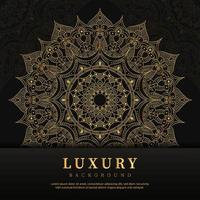 design de fundo de mandala de luxo dourado elegante vetor