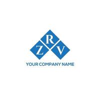 zrv letter design.zrv carta logo design em fundo branco. conceito de logotipo de letra de iniciais criativas zrv. design de letra zrv. vetor