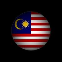 país malásia. bandeira da malásia. ilustração vetorial. vetor