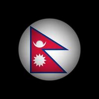 país nepal. bandeira do nepal. ilustração vetorial. vetor