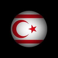 país do norte de Chipre. bandeira do norte de Chipre. ilustração vetorial. vetor