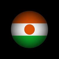 país niger. bandeira do niger. ilustração vetorial. vetor