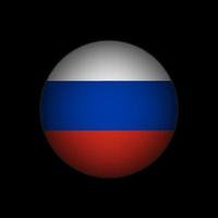 país Rússia. bandeira da rússia. ilustração vetorial. vetor