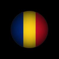 país Romênia. bandeira da Romênia. ilustração vetorial. vetor