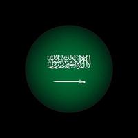 país arábia saudita. bandeira da arábia saudita. ilustração vetorial. vetor