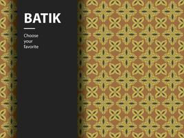 vetor batik étnico padrão indonésio moda sem costura vintage têxtil arte de cultura plana abstrata