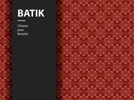 vetor batik étnico padrão indonésio moda sem costura vintage têxtil arte de cultura plana abstrata