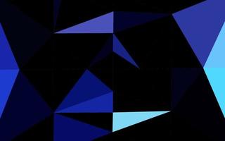 textura de triângulo embaçada vector azul escuro.