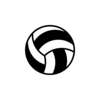 modelo de logotipo de ilustração vetorial de ícone de linha sólida de voleibol. adequado para muitos propósitos. vetor