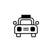 táxi, táxi, viagens, modelo de logotipo de ilustração vetorial de ícone de linha sólida de transporte. adequado para muitos propósitos. vetor