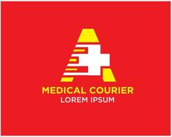 designs de logotipo de correio médico vetor ícone moderno simples e símbolo