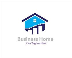 designs de logotipo de gerenciamento doméstico com logotipo de taxa de negócios vetor