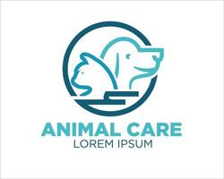 logotipo de seguro animal projeta ícone e símbolo vetor minimalista