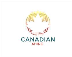 designs de logotipo canadense vetor ícone moderno simples e símbolo