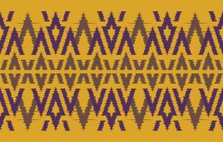 amarelo abstrato étnico. sem costura padrão geométrico em tribal, bordado folclórico e estilo mexicano. impressão de ornamento de arte geométrica asteca. design para tapete, papel de parede, roupas, embrulho, tecido, têxtil. vetor