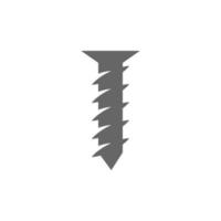 parafuso, ilustração de design de logotipo de ícone de parafuso vetor