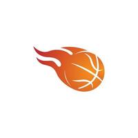 modelo de ilustração de design de logotipo de ícone de basquete