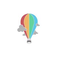 ilustração de design de logotipo de ícone de balão de ar vetor