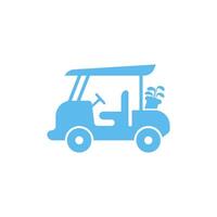 ilustração de conceito de design de ícone de carrinho de golfe vetor