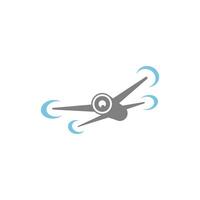 vetor de ilustração de design de logotipo de ícone de drone