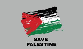salve a ilustração vetorial de fundo de banner da palestina vetor